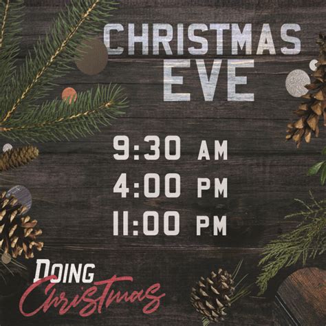 Christmas Eve Worship Times Old Fort Church