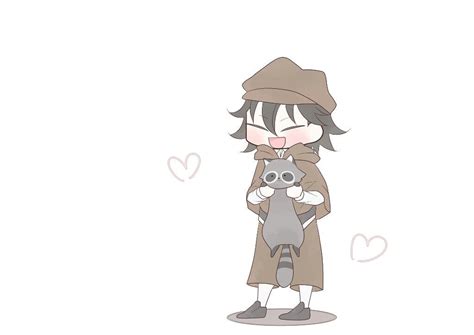 Good Morning To Ranpo And Karl Poes Pet Raccoon 😊 Stray Dogs Anime