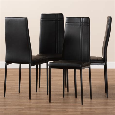 It's made of moulded polyurethane and its all covered with. Baxton Studio Matiese Modern and Contemporary Black Faux ...