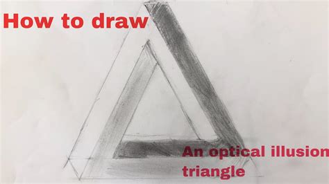How To Draw An Optical Illusion Triangle The Easiest Way Ever