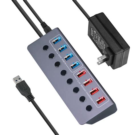 Usb Cables Hubs And Adapters 10 Port Usb Charging Station 480mbps