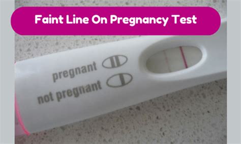 When Does Faint Line Appears On Pregnancy Test