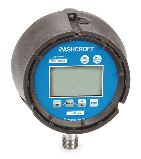 Ashcroft 0 To 3000 Psi Digital Pressure Gauge 4 12 In Dial 14 In