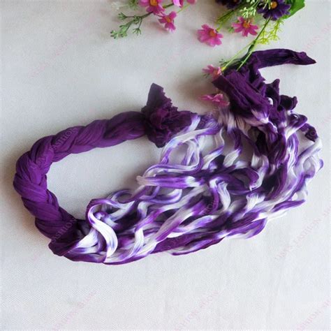30pcslot Purple White Nylon Silk Flower Supplies Nylon Stocking