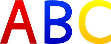 Blue Alphabet Letters Clip Art