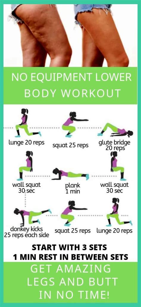 Lower Body Workout No Equipment Needed Lower Back