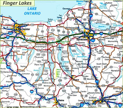 26 Map Of Finger Lakes Ny Maps Online For You