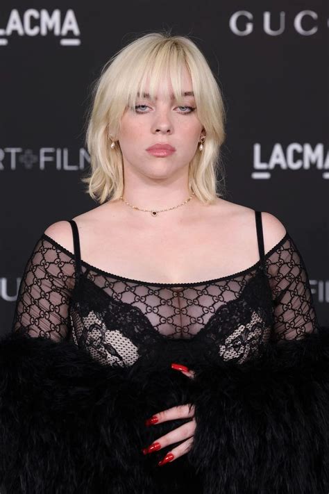 Billie Eilish Wore A Lace Bustier Over A Sheer Top And Yes She Looks