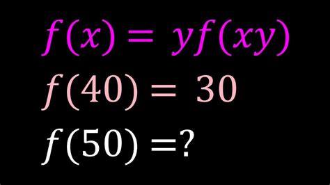 solving f x yf xy in two three ways youtube