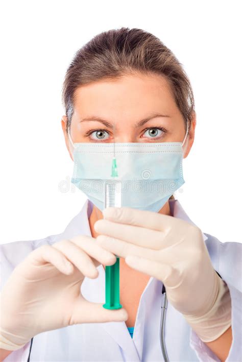 Treatment Nurse With The Vaccine Stock Image Image Of Healthcare