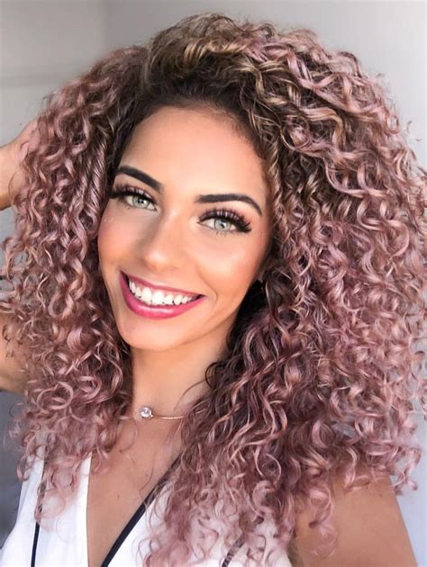 Pin By Pacielli On Beautiful Hot Gorgeous Women Colored Curly Hair