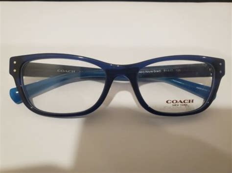 new coach hc6082 5352 crystal navy navy azure women s 51 17 135mm eyeglasses ebay