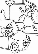 Driver Coloring Pages Driver1 Coloringway sketch template