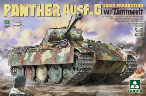 Panther Ausfg Early Production With Zimmerit Model Do Sklejania Takom 2134