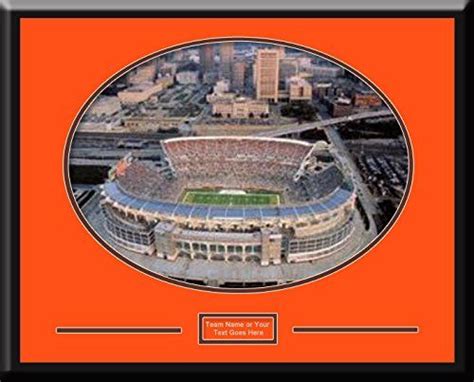 Cleveland Browns Firstenergy Aerial View Large Stadium Poster With Team