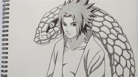 Drawing Sasuke Uchiha Naruto Shippuden Cara Menggambar Anime Youtube