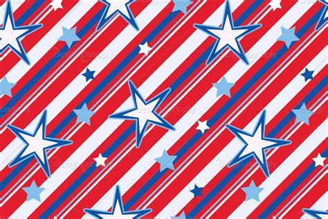 3 Seamless Vector Stars And Stripes Pattern Design Panoply