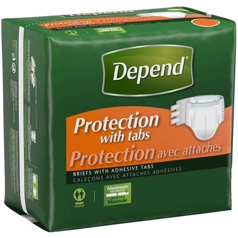Depend Protection With Tabs Adult Diapers Express Medical Supply