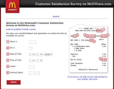 Are you aware the original mcdonald's was a hot dog stand? Mcdvoice | Take McDonald's Customer Satisfaction Survey ...