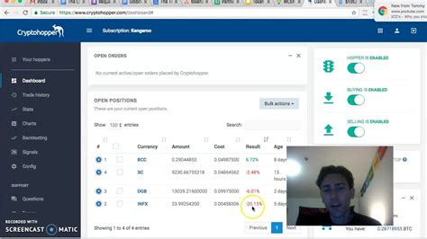 Trade your cryptocurrency now with cryptohopper, the automated crypto trading bot. Cryptohopper - Cryptocurrency Trading Bot Review - Week 10 ...