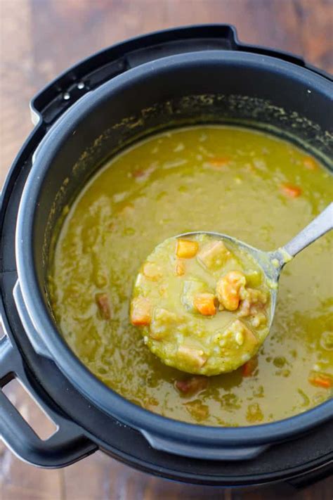 Pressure Cooker Split Pea Soup Recipe With Images Split Pea Soup Hot