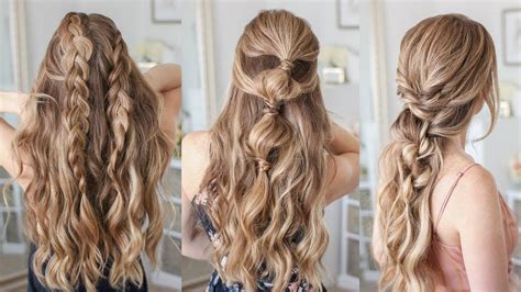 3 Half Up SUMMER Hairstyles Missy Sue YouTube