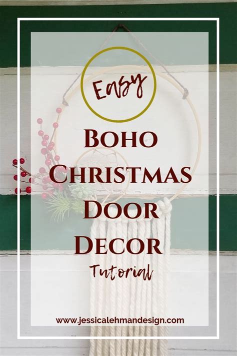 Easy Boho Christmas Door Decor Jessica Lehman Design Christmas