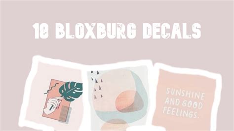 18 Aesthetic Bloxburg Decals To Use Youtube