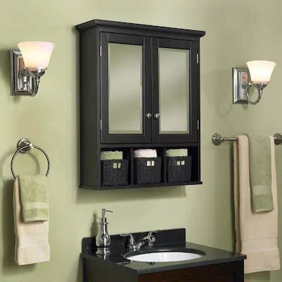 Over 3,400 medicine cabinets ✓ great selection & price ✓ free shipping on prime eligible orders a medicine cabinet mounts onto a wall in your bathroom to give you storage space for all of your. Allen + roth 24.75-in x 30.25-in Rectangle Surface ...