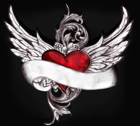 Winged Heart Tattoo By Swiftlakerreborn On Deviantart