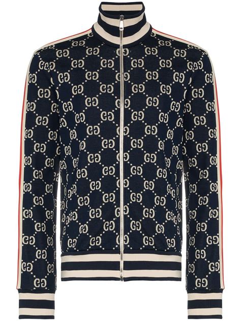 Gucci Gg Jacquard Cotton Jacket Farfetch