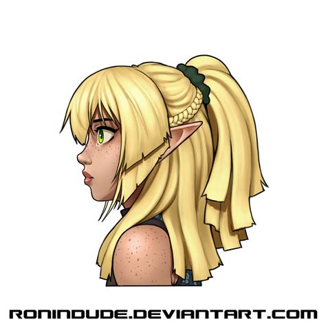 Elven Archer Hair Update Side By Ronindude On Deviantart