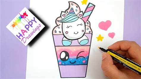 Crafted with welch's fruit rolls and the sweetest details imaginable. Easy Cute Unicorn Pictures To Draw | Bruin Blog