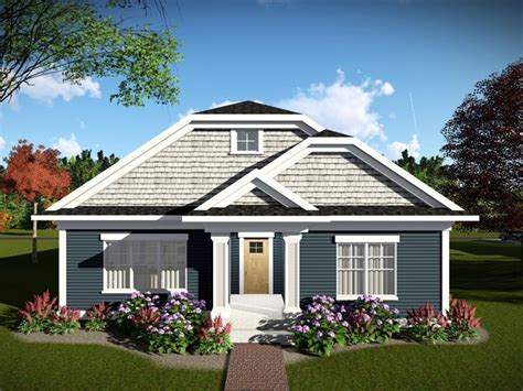 020h 0464 Narrow Lot House Plan With Rear Entry Garage Craftsman