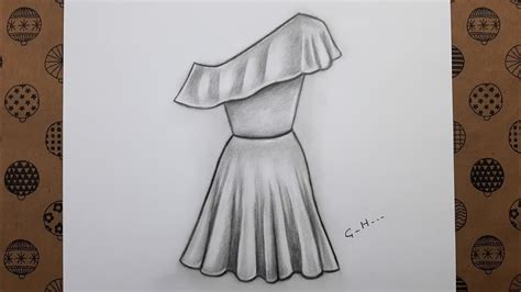 Karakalem Kolay Elbise Çizimi Karakalem Elbise Nasıl Çizilir Çizim