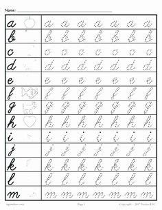 Calligraphy alphabet practice sheets pdf student google and. 40 Cursive Writing Practice Pdf in 2020 (With images ...