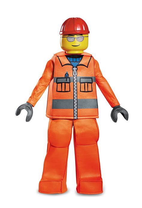 Lego Construction Worker Prestige Costume Orange Small 46 Discover