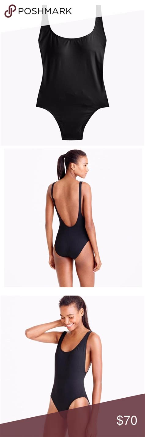 New J Crew Plunging Scoopback One Piece Swimsuit One Piece Swimsuit