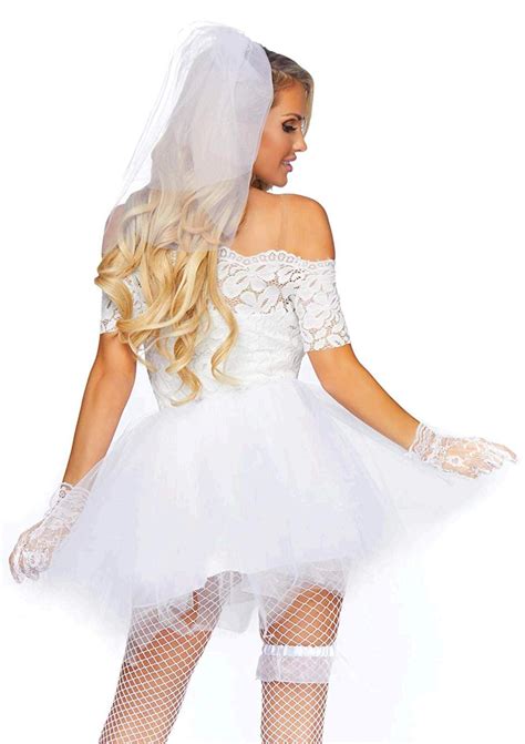 Leg Avenue Women S Blushing Bride Costume White White Size Small Medium Vtl 714718543970 Ebay