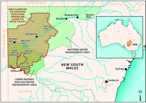 Map Of Western Nsw Showing The Barkandji Tradition Owners 8 Native