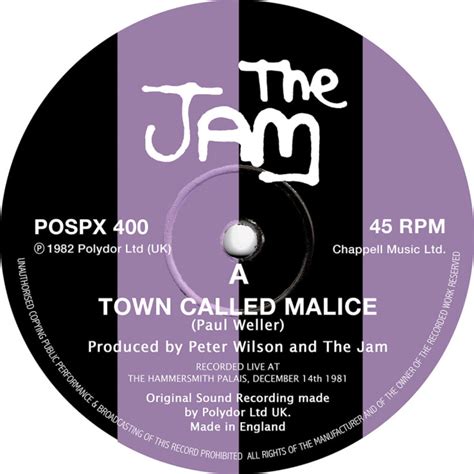 The Jam Town Called Malice Label