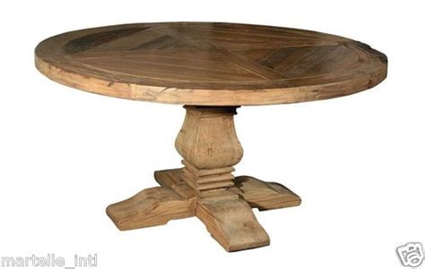 Not suitable for outdoor use top options: Reclaimed Elm Antique Timbers Table Round Dining Entrance Foyer New Free SHIP | eBay | 60 round ...