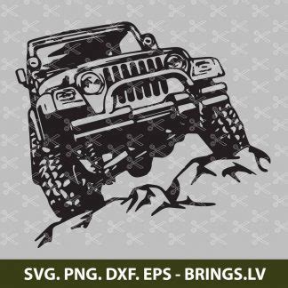 Jeep Life SVG Love Outdoor Life SVG JEEP ON MOUNTAIN SVG