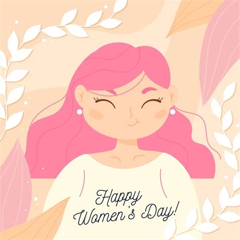 Dibujado A Mano Ilustración Del Día Internacional De La Mujer Vector