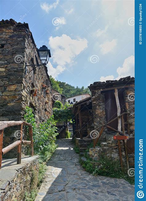 Schist Village In Portugal Near Lousa Stock Image Image Of Lousa