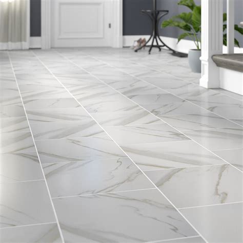 The textured pattern, ambra, evokes nature with the appearance of rippled water, adding a sense of movement to. MSI Pietra Calacatta 12" x 12" Porcelain Field Tile in ...