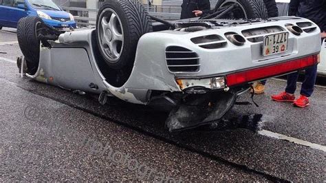 Porsche 959 Flips Over In Geneva After Speeding On Wet Road