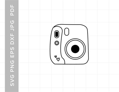 Polaroid Camera Svg Digital Download For Cricut And Silhouette Etsy