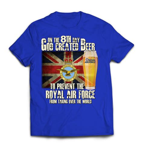 On The 8th Day Raf Printed T Shirt Royal Marines Print T Shirt Graphic Tee Shirts