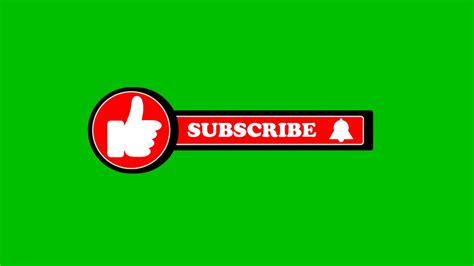 Subscribe Button Bar Free Download Green Screen Effect For Your